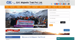 Desktop Screenshot of gktrekking.com