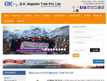 Tablet Screenshot of gktrekking.com
